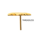 Leaf Threadless Earring / Nosering – 24Kt Gold PVD Titanium