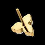 Refined Trinity Threadless Earring / Nosering – 24Kt Gold PVD Titanium