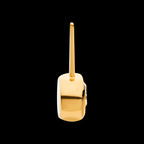 Bezel Set Swarovski Crystal Side Facing Flatback Stud Earring / Nosering - Swarovski Crystal in 24Kt Gold PVD Titanium