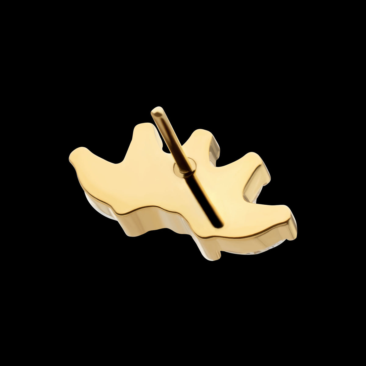 5-Marquise Gem Fan Cluster Threadless Earring / Nosering Top – Gem & 24Kt Gold PVD Titanium