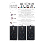 Birthstone Threadless Earring / Nosering Top – Gem & 24Kt Gold PVD Titanium