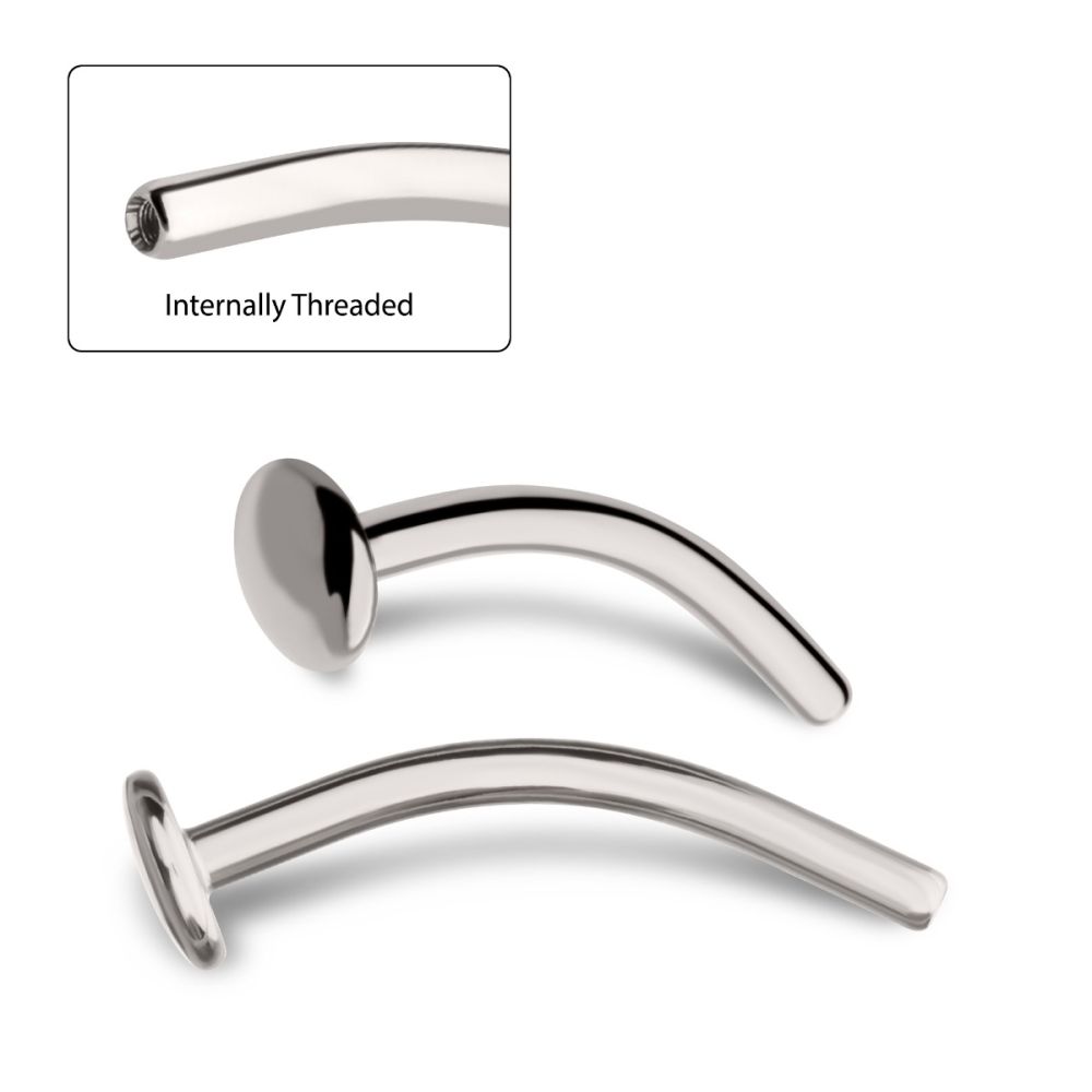 Fixed Disk Floating Navel Jewelry / Belly Button Ring Bar – Titanium