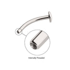 Fixed Disk Floating Navel Jewelry / Belly Button Ring Bar – Titanium