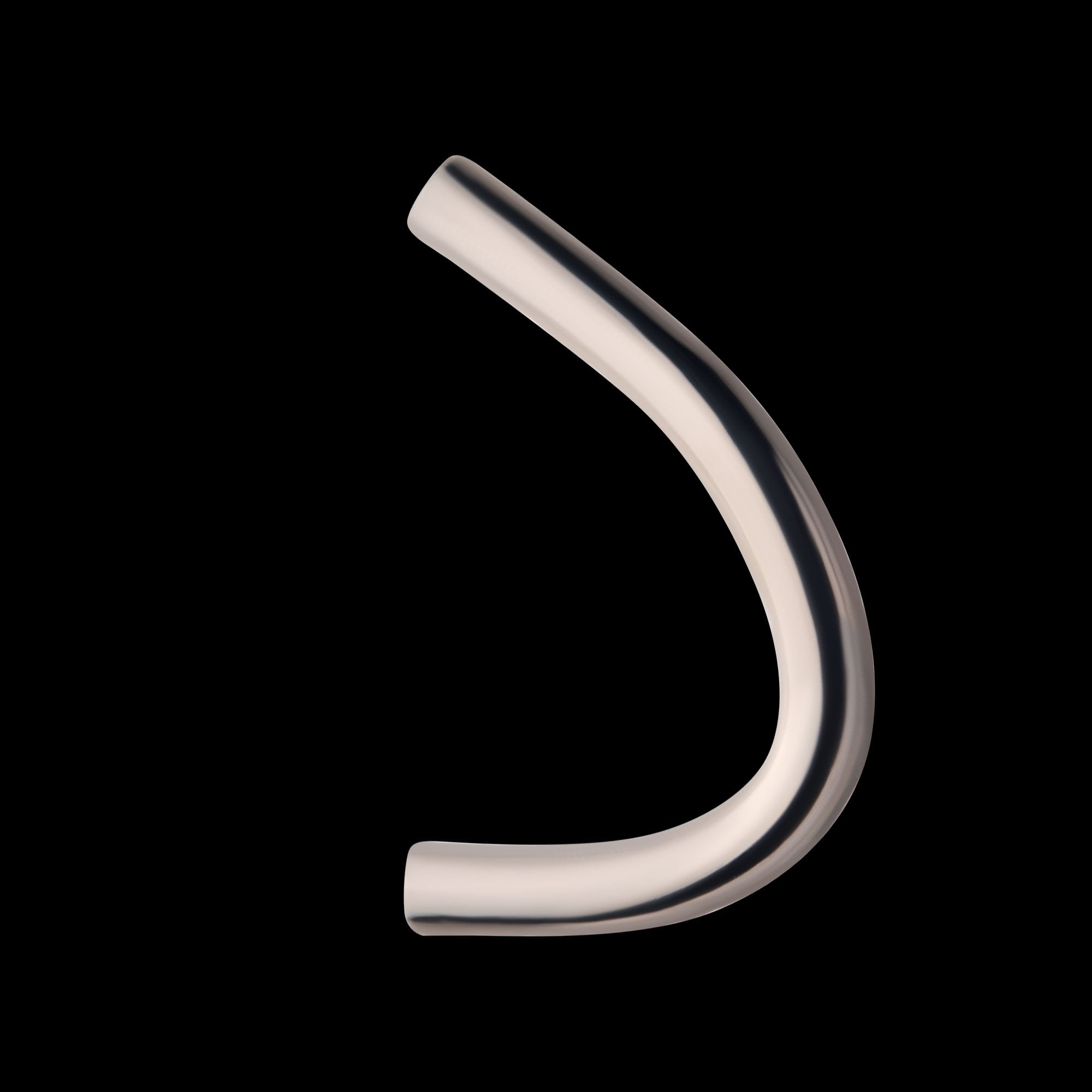 14g Internally Threaded J-Curve Navel Barbell – Titanium