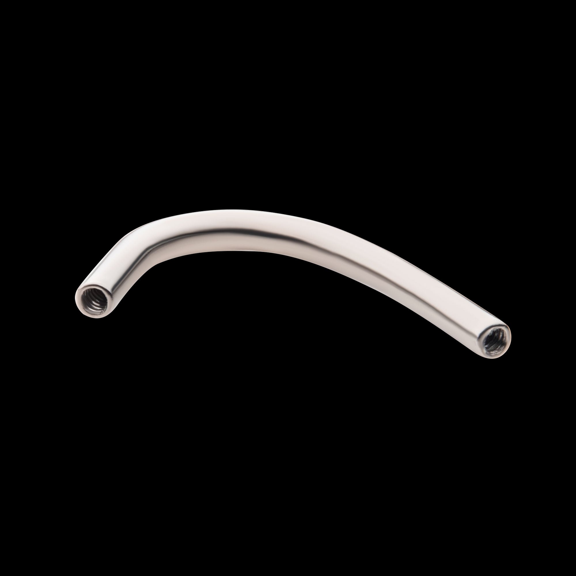 14g Internally Threaded J-Curve Navel Barbell – Titanium