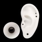 Ball Threadless Earring / Nosering – Black PVD Titanium