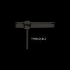 Cross Flatback Stud Earring / Nosering - Black PVD Titanium