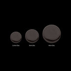 Flat Disc Flatback Stud Earring / Nosering - Black PVD Titanium