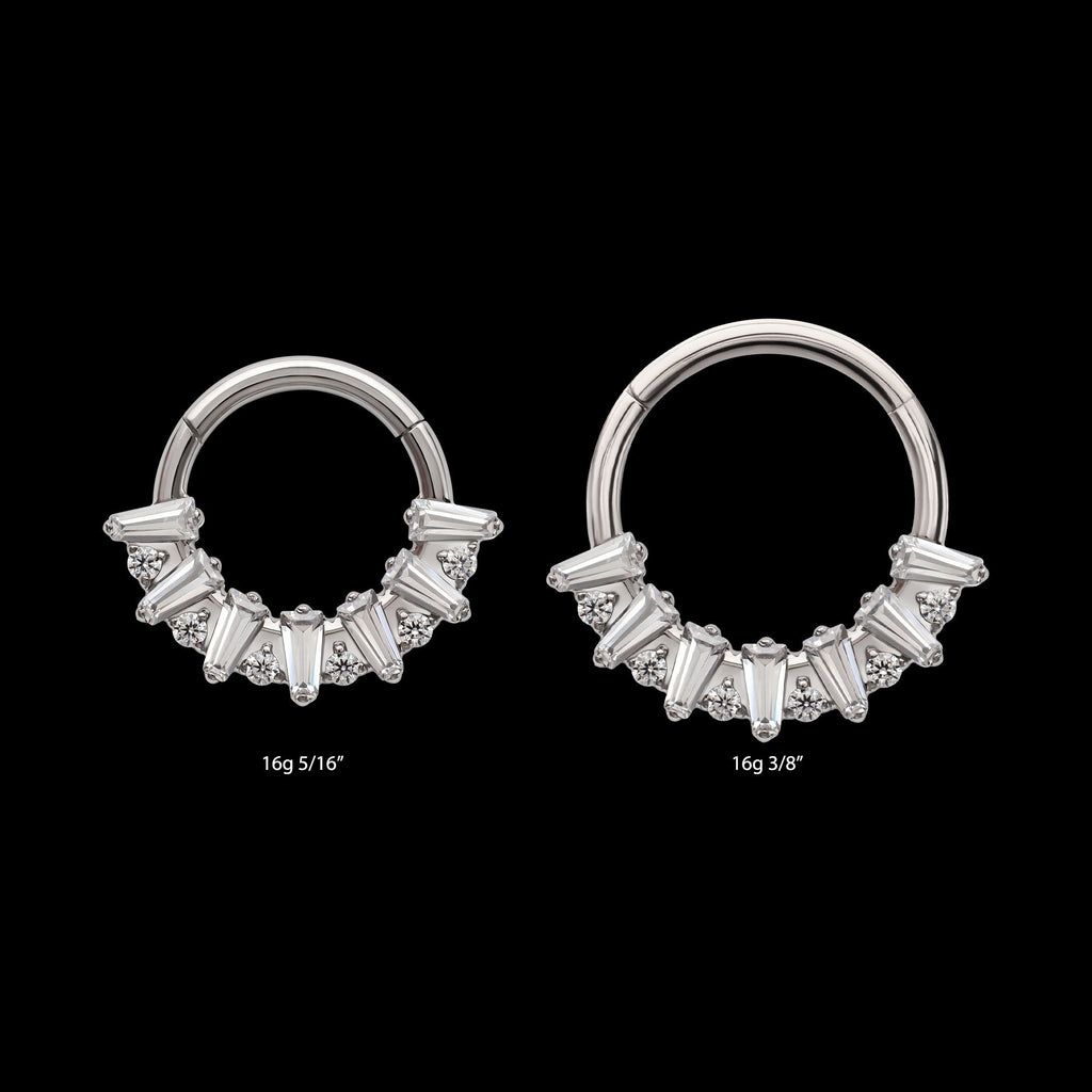 Basic Internally Threaded Circular Barbell – Titanium