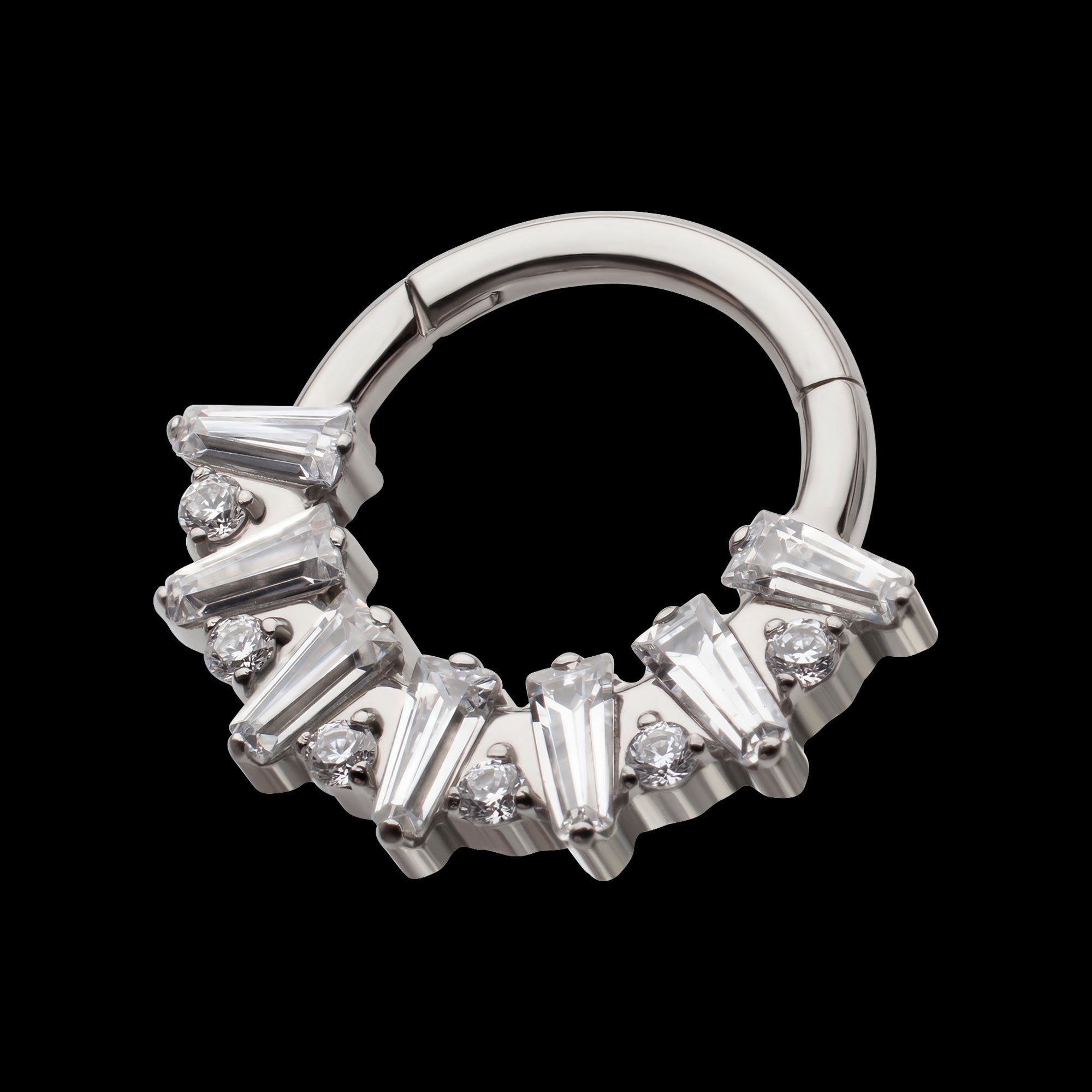 Basic Internally Threaded Circular Barbell – Titanium