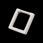 Square Hinged Segment Clicker Hoop Earring / Nosering – Titanium