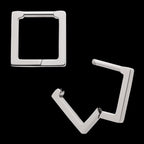 Square Hinged Segment Clicker Hoop Earring / Nosering – Titanium