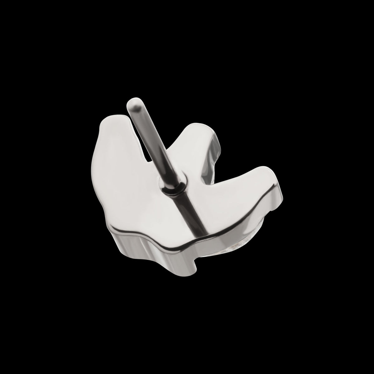 3-Marquise Gem Fan Cluster Threadless Earring / Nosering Top – Gem & Titanium