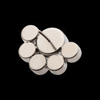 5mm & 3mm Bezel Set AAA CZ Cluster Flatback Stud Earring / Nosering - AAA CZ in Titanium