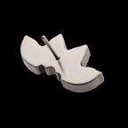 Prong Set 4-Cluster Marquise Stones Fan Shape Flatback Stud Earring / Nosering - Titanium