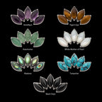Prong Set 5-Cluster Marquise Stones Fan Shape Flatback Stud Earring / Nosering - Titanium