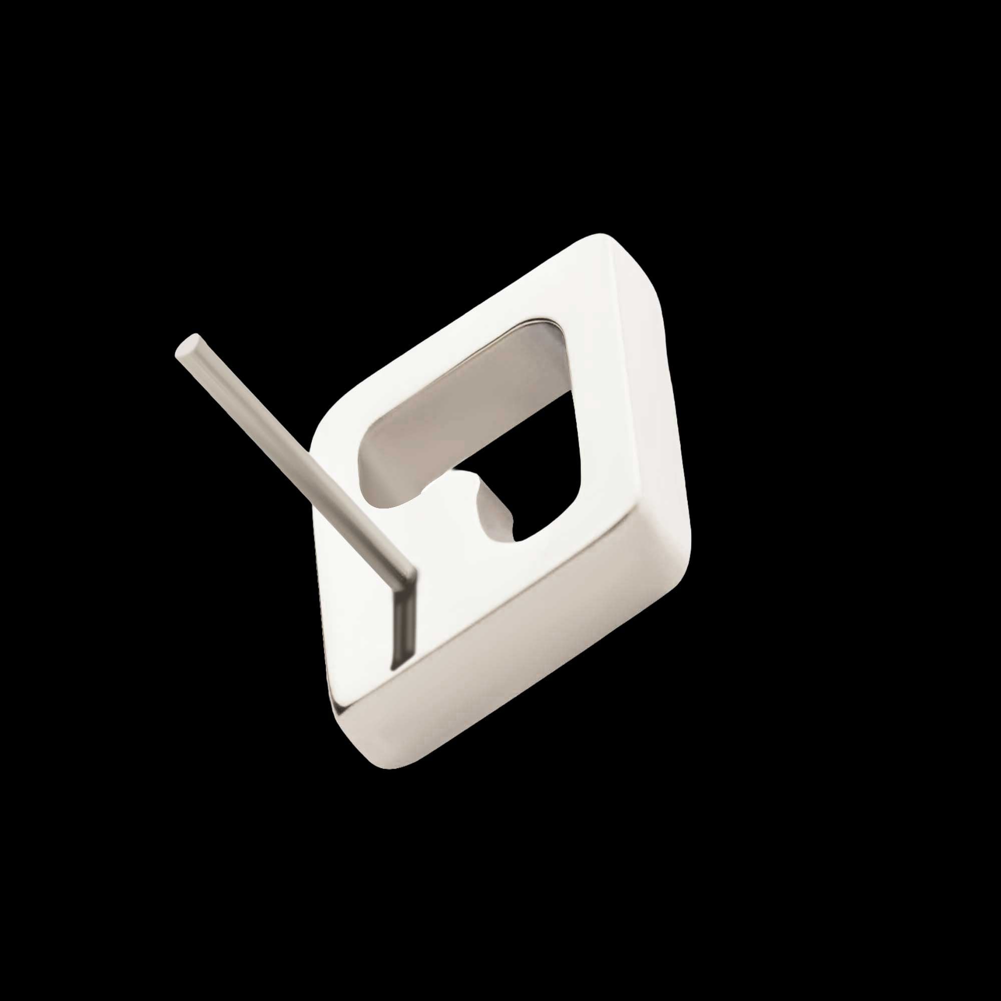 Rhombus Shape with Clear CZ Flatback Stud Earring / Nosering - Clear CZ in Titanium