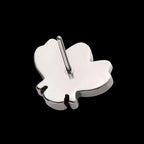 Prong Set CZ Bee Flatback Stud Earring / Nosering - CZ in Titanium