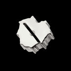 Prong Set Gem Heartbreaker Edge Flatback Stud Earring / Nosering - Gem in Titanium