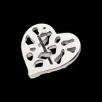 Heart of Vines Flatback Stud Earring / Nosering - Titanium