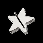 V-Prong Marquise Gem 5-Petal Flower Threadless Top Earring / Nosering – Titanium