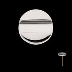 Slotted Screw Flatback Stud Earring / Nosering - Titanium