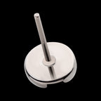 Slotted Screw Flatback Stud Earring / Nosering - Titanium
