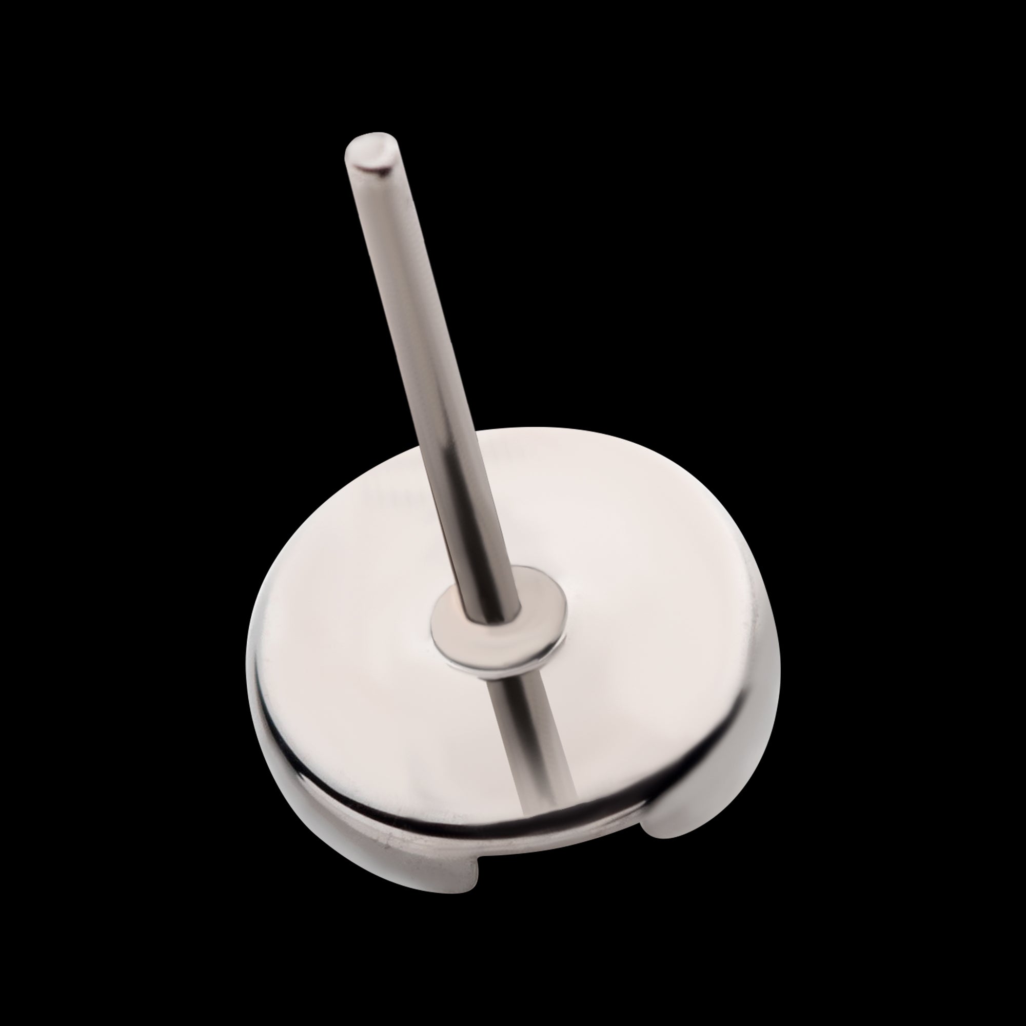 Slotted Screw Flatback Stud Earring / Nosering - Titanium