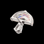 Prong Set Multi Shape CZ Mushroom Flatback Stud Earring / Nosering - CZ in Titanium