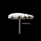 Beetle Flatback Stud Earring / Nosering - Titanium