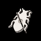 Beetle Flatback Stud Earring / Nosering - Titanium