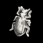 Beetle Flatback Stud Earring / Nosering - Titanium