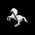 Horse Flatback Stud Earring / Nosering - Titanium