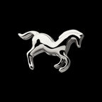 Horse Flatback Stud Earring / Nosering - Titanium