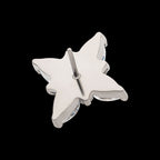 Clustered Round & Marquise CZ Cross Shape Flatback Stud Earring / Nosering - CZ in Titanium