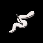 Prong Set 9-Gem Snake Flatback Stud Earring / Nosering - Gem in Titanium