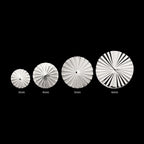 Radiant Corrugated Round Flatback Stud Earring / Nosering - Titanium
