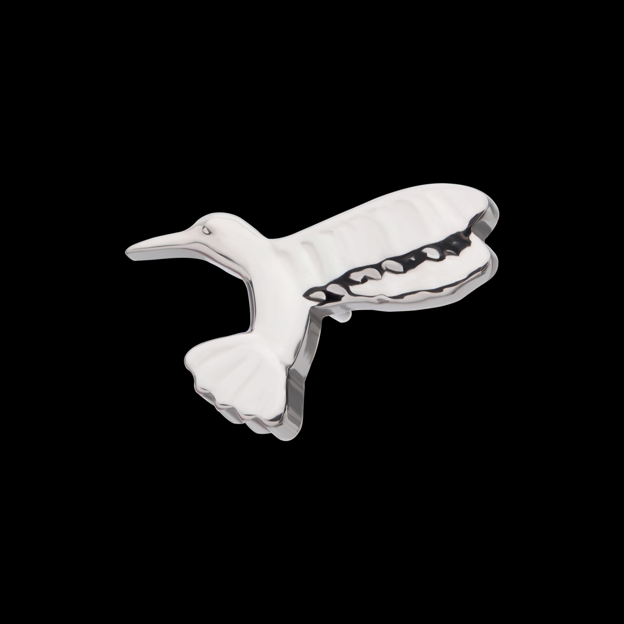 Hummingbird Flatback Stud Earring / Nosering - Titanium