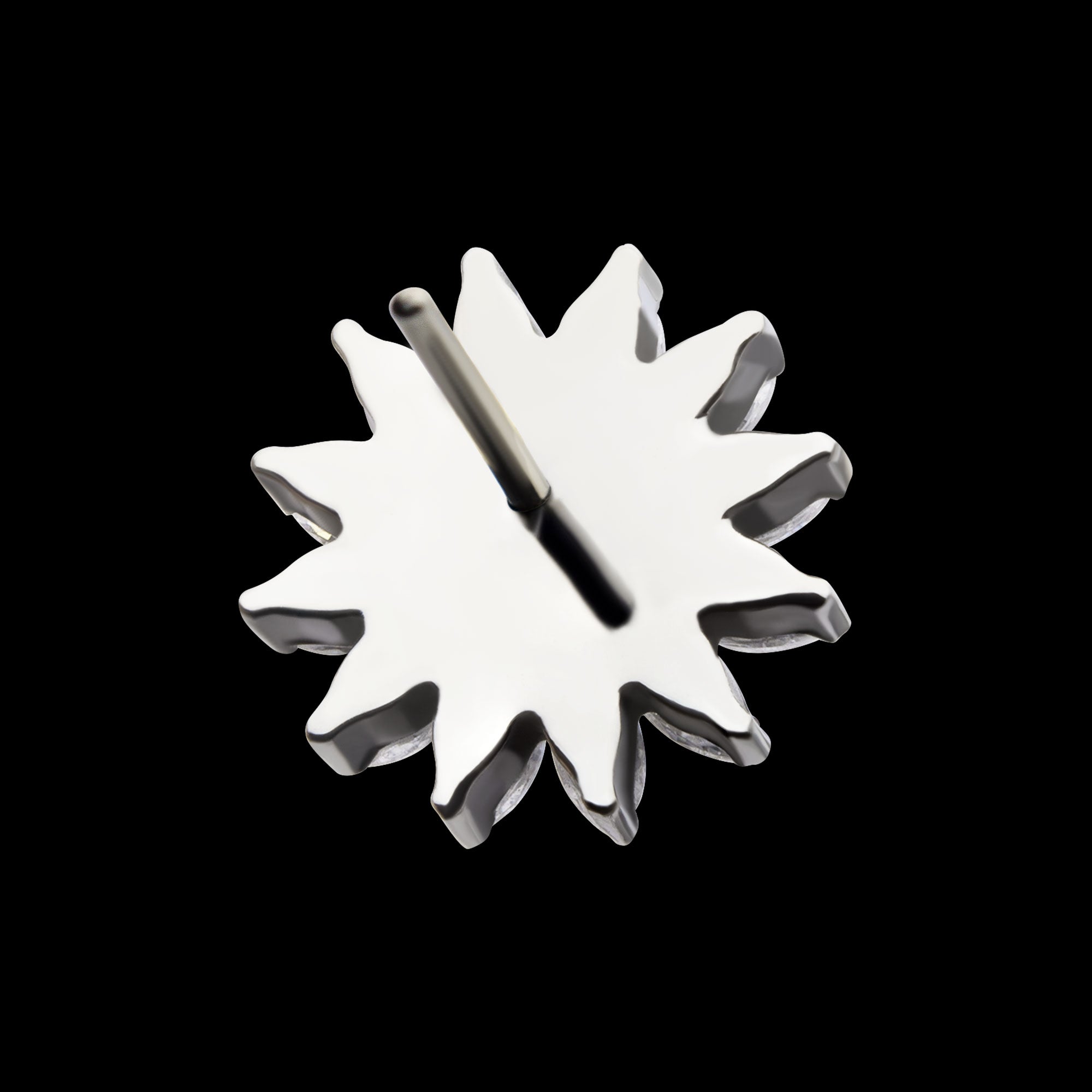 Prong Set Marquise Gem Sunflower Flatback Stud Earring / Nosering - Gem in Titanium