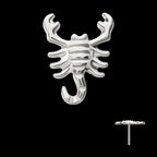 Low-Profile 3D Scorpion Threadless Earring / Nosering – Titanium