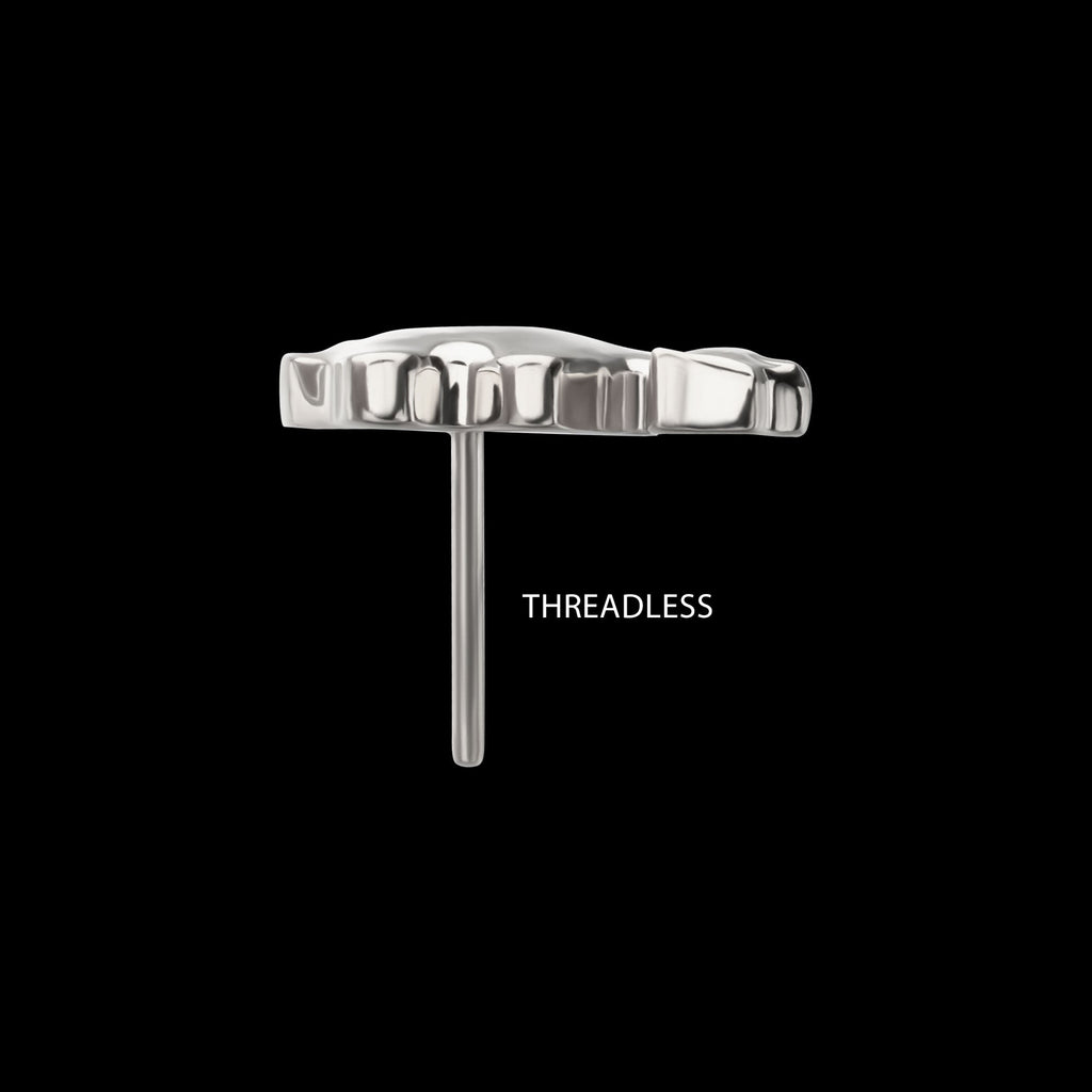 Low-Profile 3D Camel Threadless Earring / Nosering – Titanium