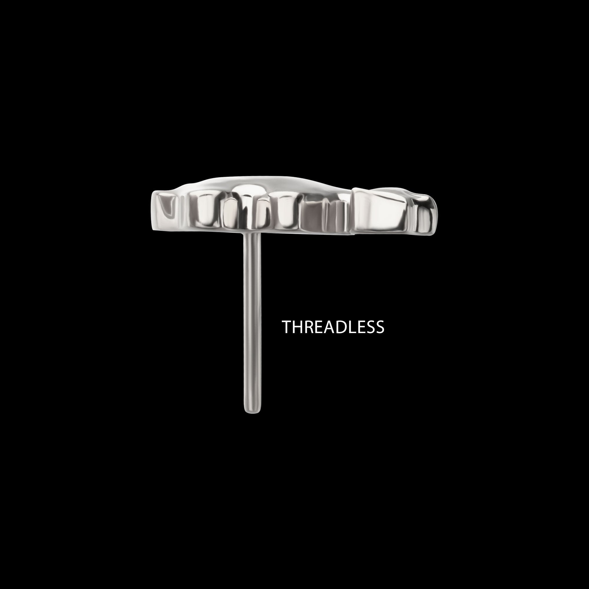 Low-Profile 3D Camel Threadless Earring / Nosering – Titanium