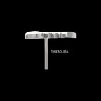 Low-Profile 3D Fishbone Threadless Earring / Nosering – Titanium