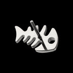 Low-Profile 3D Fishbone Threadless Earring / Nosering – Titanium