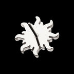 Sunburst Bezel Gem Threadless Earring / Nosering – Titanium