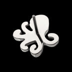 Low-Profile 3D Octopus Threadless Earring / Nosering – Titanium