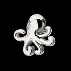 Low-Profile 3D Octopus Threadless Earring / Nosering – Titanium