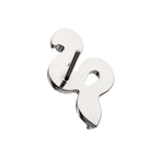 Textured Snake Gem Threadless Earring / Nosering – Titanium