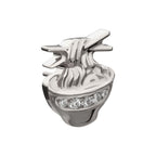 Pave Gem Ramen Threadless Earring / Nosering – Titanium