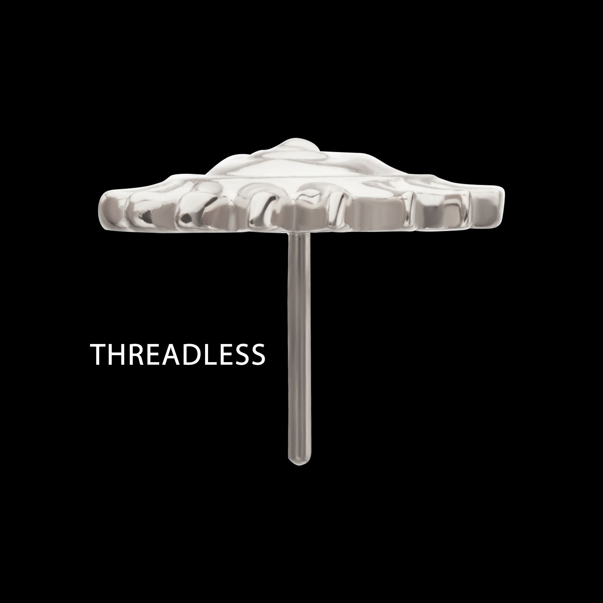 Sun Face Threadless Earring / Nosering – Titanium